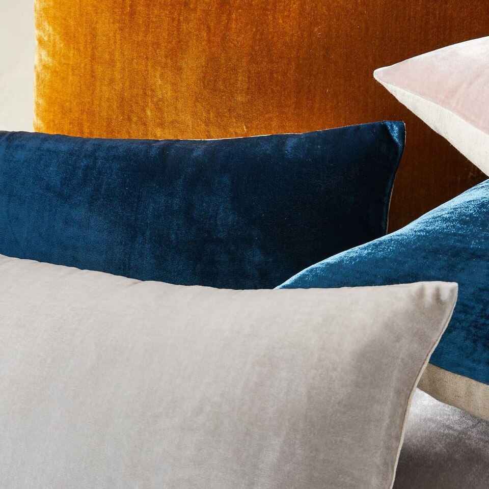 Lush Velvet Pillow Covers West Elm United Kingdom